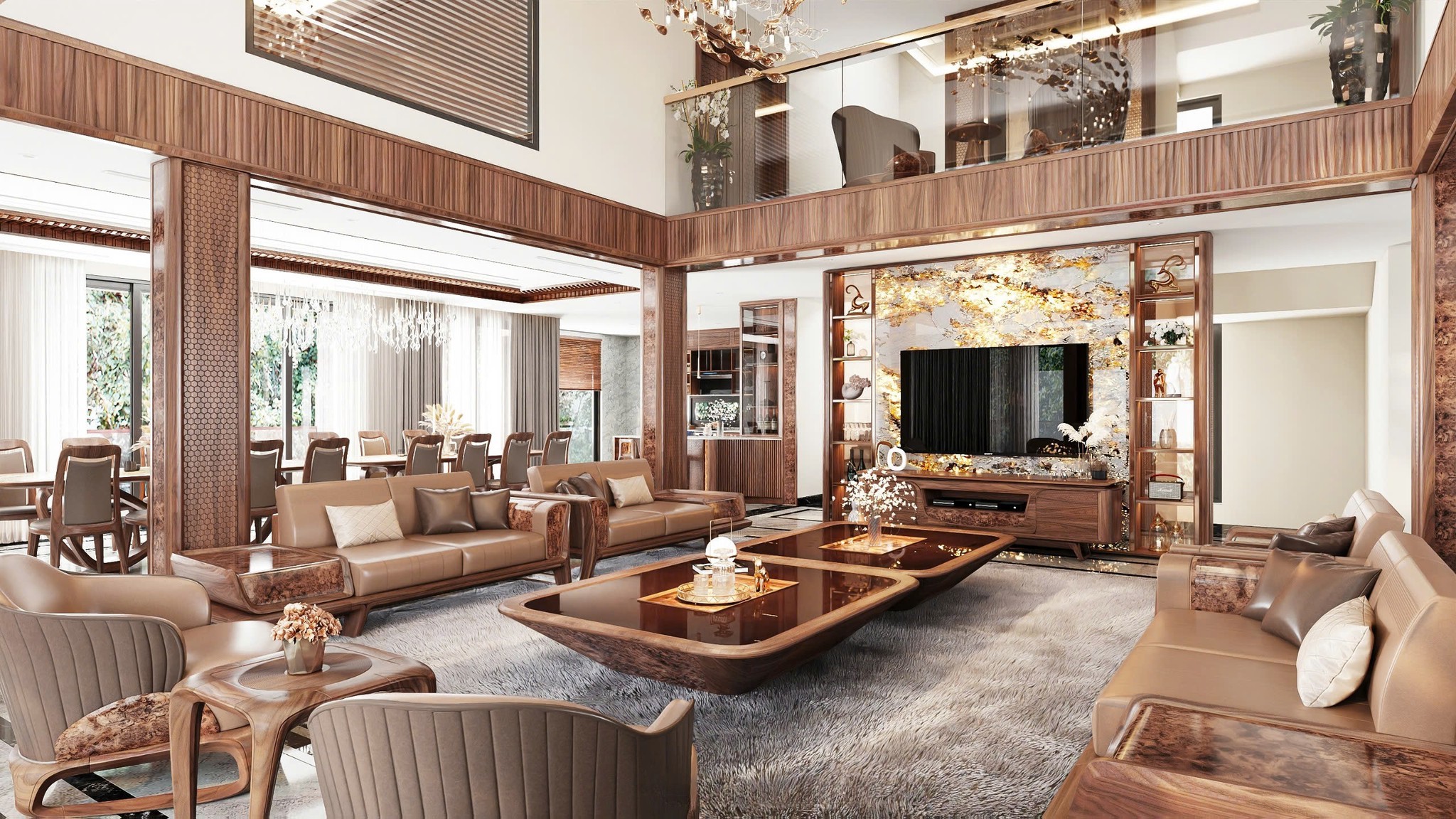 Báo giá thiết kế nội thất phòng khách cao cấp