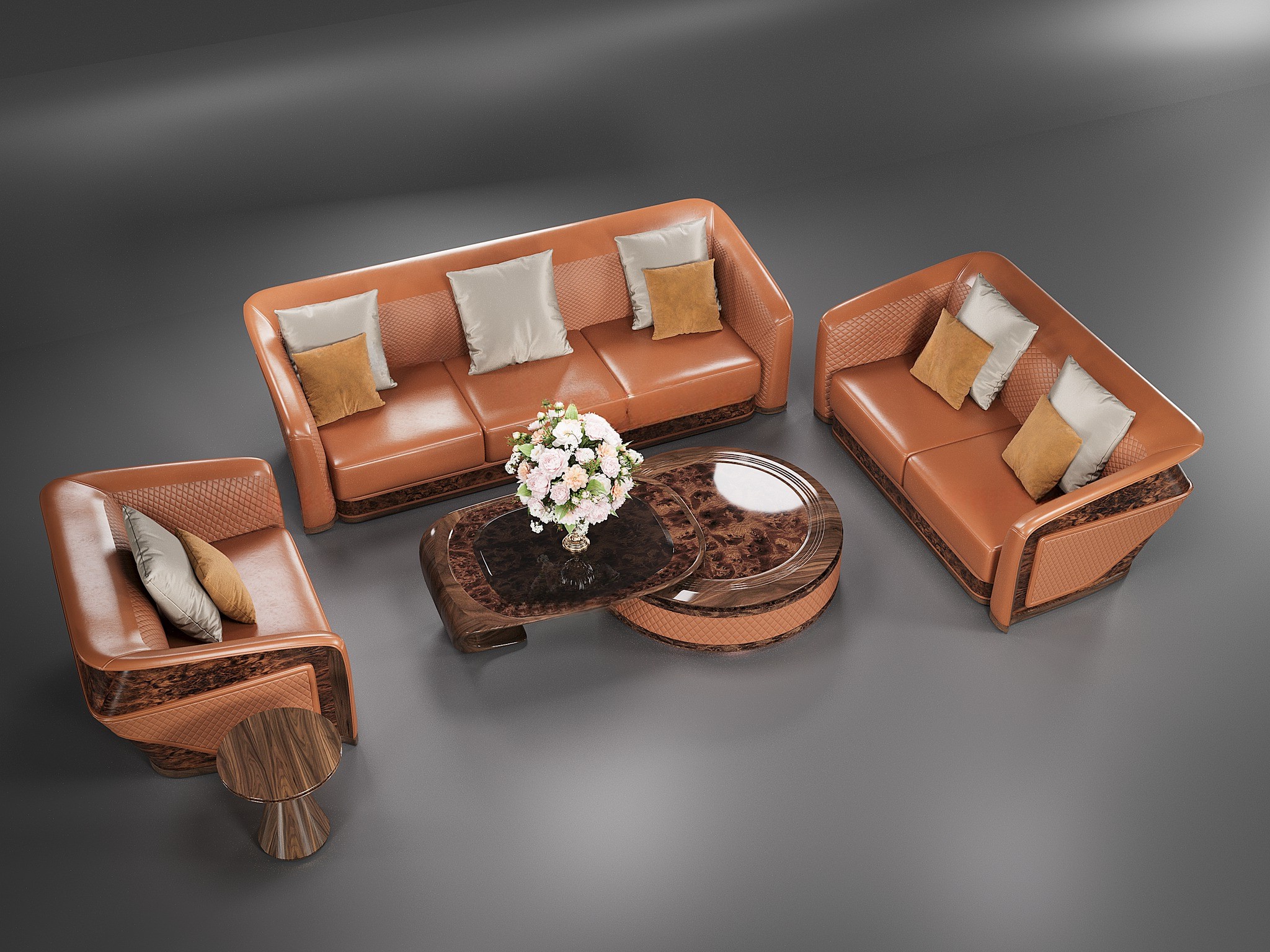 Bộ bàn ghế gỗ phòng khách sang trọng và tinh tế