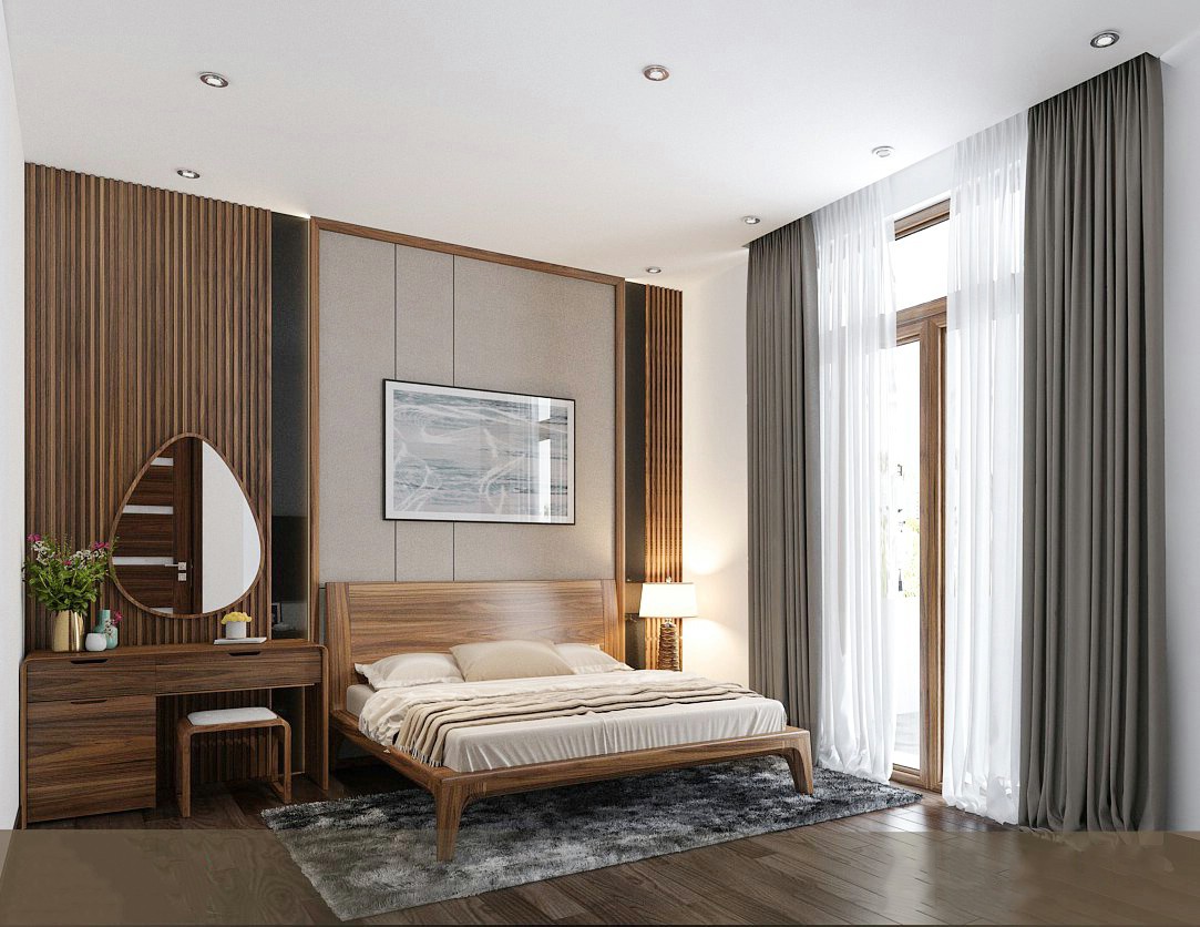 Mẫu giường ngủ đẹp đơn giản