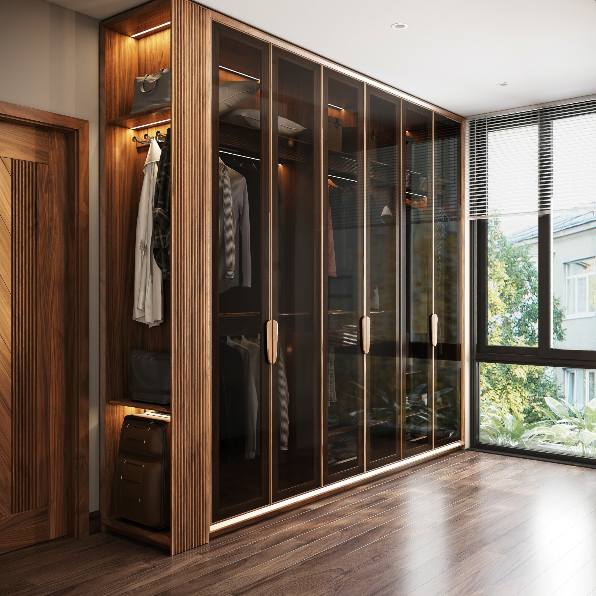 Mẫu tủ quần áo gỗ đẹp hiện đại